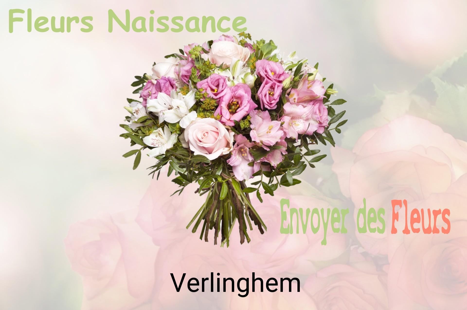 Bouquet de fleurs de naissance livré à Verlinghem